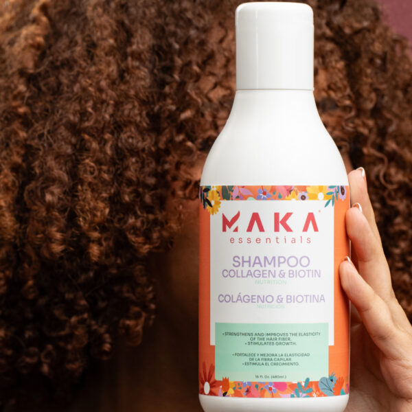 Shampoo de Colágeno y Biotina - Nutrición, 16 Oz. - MAKA ESSENTIALS - Image 2